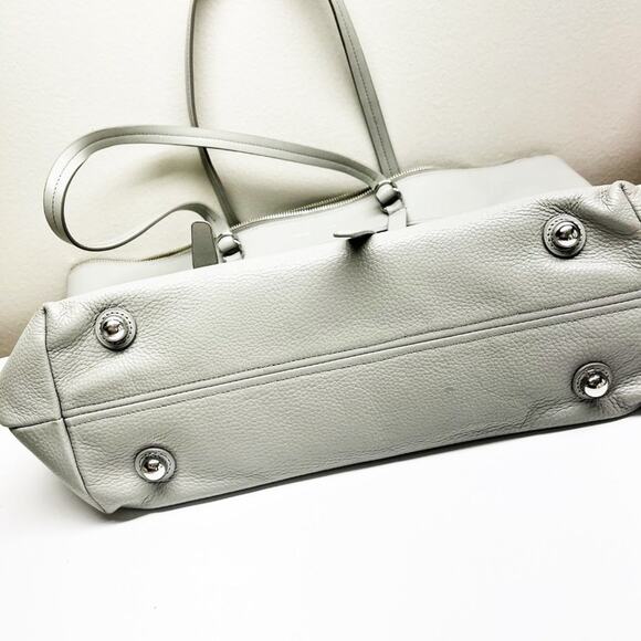 Rebecca Minkoff Signature Leather Perla Gray Tote Bag - Picture 5 of 11